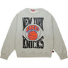 Mitchell And Ness - Womens New York Knicks Nba Logo Lightweight Crew 3.0 Top