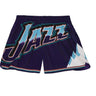 Mitchell And Ness - Womens Utah Jazz Nba Big Face 3.0 Shorts