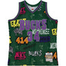 Mitchell And Ness - Mens Milwaukee Bucks Nba Slap Sticker Swingman Jersey 2000 Ray Allen