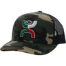 Hooey - Mens Boquillas Camo 5-Panel Trucker Cap With Logo