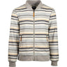 Hooey - Mens Bomber Jacket Stripe Pattern Full Zip With Trims