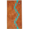 Hooey - Unisex Tonkawa Aztec Inlay Rodeo Wallet Accent Stitching And Logo Rivet