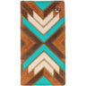 Hooey - Unisex Montezuma Patchwork Leather Rodeo Wallet With Logo Rivet