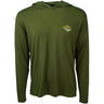 Hooey - Mens Hooded Captain Long Sleeve Bamboo Shirt With Logo On Chest And Back With A Hood