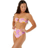 Roxy - Womens Bell Bottom Blooms Ring Bandeau Bikini Top