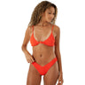 Roxy - Womens Aruba Knot Bralette Bikini Top