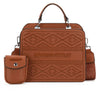 Montana West - Womens Embroidered Aztec Tote/Crossbody Bag With Mini Pouch