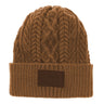 Hooey - Mens Beanie With Leather Mercantile Rectangle Patch