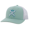 Hooey - Boys Sterling Hooey Salmon / Grey 6-Panel Trucker With Grey / White Hooey Logo - Youth