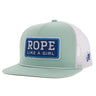 Hooey - Womens Rope Like A Mint 5-Panel Trucker Cap With Rectangle Patch