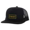 Punchy - Mens 5-Panel Trucker Cap With Rectangle Patch