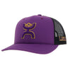 Hooey - Mens Lsu Blacck 6-Panel Trucker Cap With Logo