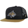 Hooey - Mens Montana State 5-Panel Trucker Cap With Montana State Bobcat Logo