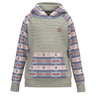 Hooey - Youth Summit Space Dye Hoodie With Aztec Pattern Sleeve Kangaroo Pocket And Hood & Internal Phone Pocket