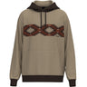 Hooey - Mens Polar Fleece Hoodie With Design Across The Chest