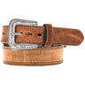 Hooey - Mens Gibson 1.75-1.5 Tapered Leather Belt With Triple-Stitch Accent Edge And Rugged Leather Billets