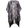 Hooey - Womens Bandana Long Kimono With Fringe