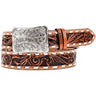 Hooey - Womens Sonoma 1.5 Floral Hand-Tooled Leather Belt With Buckstitch
