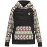 Hooey - Youth Summit Hoodie With Aztec Pattern On Sleeves Kangaroo Pocket And Hood With Internal Phone Pocket