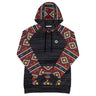 Hooey - Womens Summit Hoodie With Pattern On Sleeves Hood And Kangaroo Pocket With Internal Phone Pocket