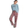 Life Is Good - Womens Adirondack Red Holiday Plaid Classic Sleep Pant