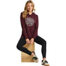Life Is Good - Womens Keys To Happiness Flowers Crusher-Flex Tunic Hoodie