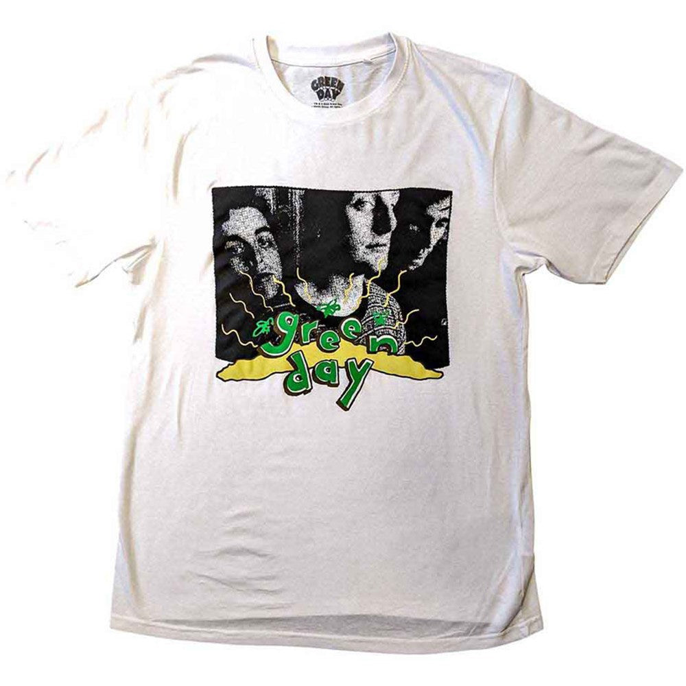 Green Day - Unisex Dookie Photo T-Shirt - Small / White