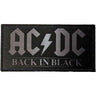 AC/DC - Unisex Back In Black Standard Patch