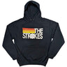 The Strokes - Unisex Logo & Stripes Pullover Hoodie