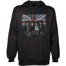 Queen - Unisex Vintage Union Jack Pullover Hoodie