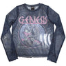 Genesis - Womens Long Sleeve Bird Hand Crop Top