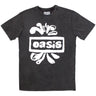 Oasis - Unisex Stone Wash Logo Splat T-Shirt