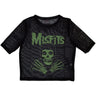 Misfits - Womens Green Hands Crop Top