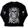 Slayer - Unisex White Skulls Long Sleeve T-Shirt
