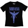 Nirvana - Womens Angelic Blue Mono T-Shirt