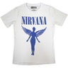 Nirvana - Womens Angelic Blue Mono T-Shirt