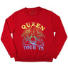Queen - Unisex Tour '75 Crest Sweatshirt