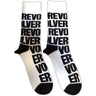 The Beatles - Unisex Revolver Text Repeat Ankle Socks
