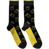 Nirvana - Unisex Yellow Happy Face Pattern Ankle Socks