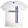 Oasis - Unisex Knebworth Vertical Stripe T-Shirt