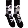 Five Finger Death Punch - Unisex Five Finger Punch Pixeled Skull Ankle Socks