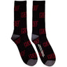 Kiss - Unisex Logo Pattern Terry Socks