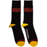 Kiss - Unisex Red Logo Single Stripe Ankle Socks