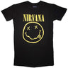 Nirvana - Womens T-Shirt Dress: Yellow Happy Face T-Shirt