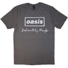 Oasis - Unisex Definitely Maybe Distressed Text Logo T-Shirt