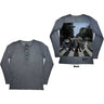 The Beatles - Unisex Abbey Road Back Print Stone Wash Long Sleeve T-Shirt