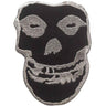 Misfits - Unisex Inverted Silver Skull Woven Patch