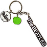 The Beatles - Unisex Text Logo Drop T Drum & Apple Charms Keychain