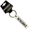Nickelback - Unisex Black Logo White Keychain