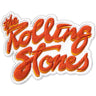 The Rolling Stones - Unisex Orange Logo Woven Patch